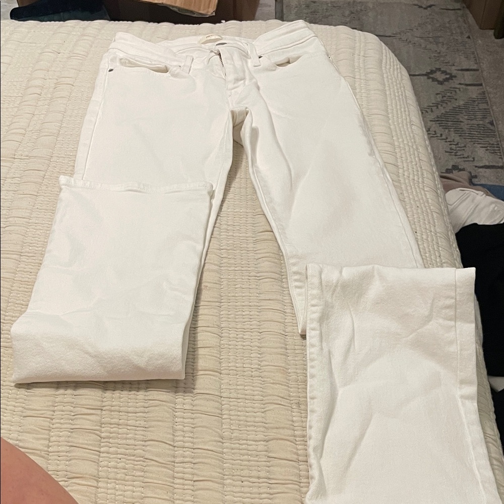 Women's White Boot Cut Jeans